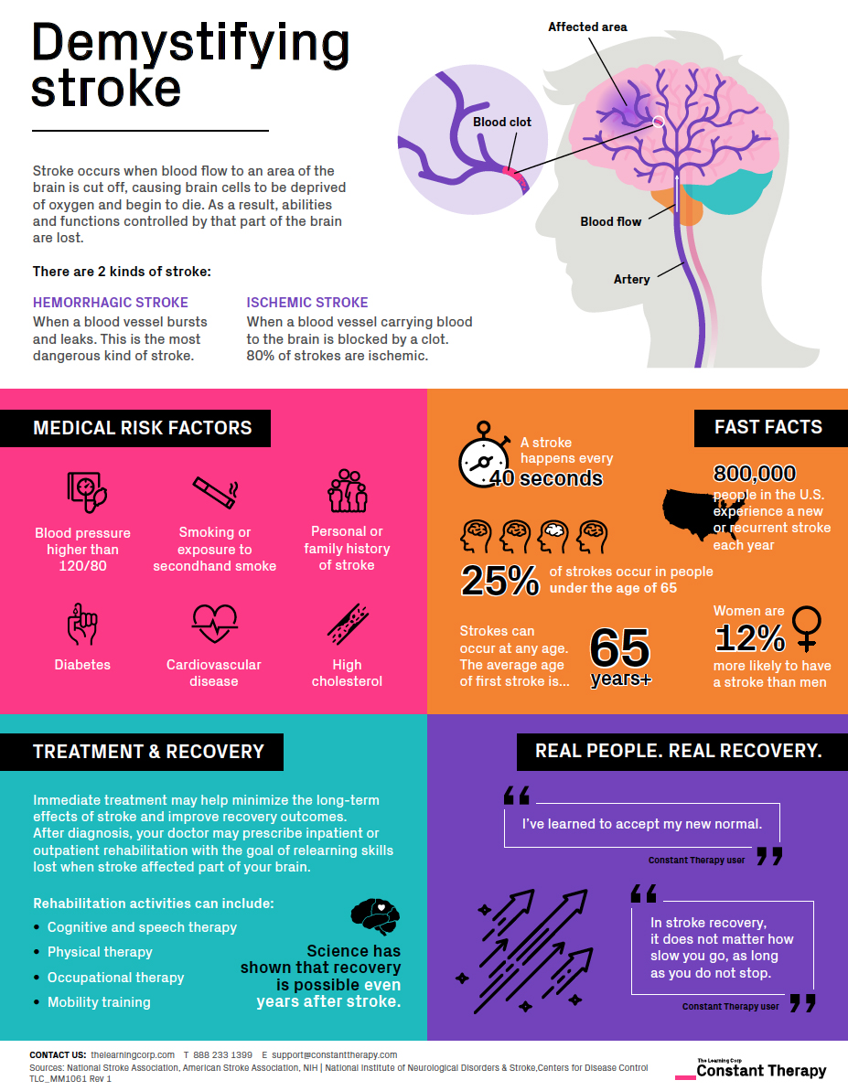 Demystifying stroke - infographic explains the basics - Constant Therapy